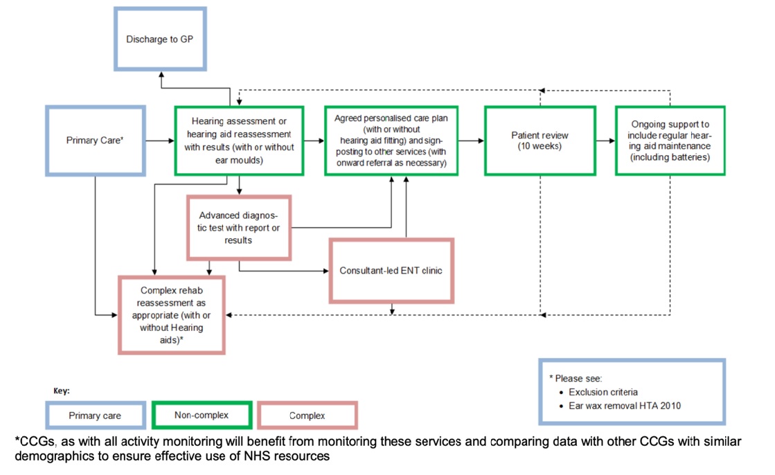 Examples of hearing service pathways