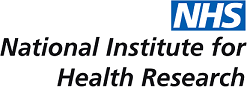 Logo for NHS: National Institute for Health Research