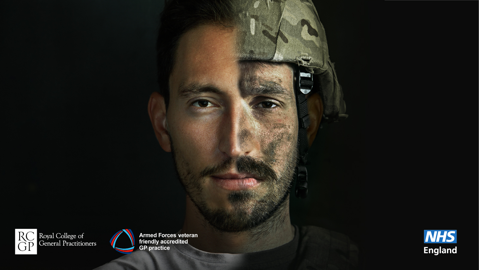 An image of a male veteran wearing camouflage uniform. 